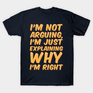 Sarcastic Quote Righteous Explanation T-Shirt